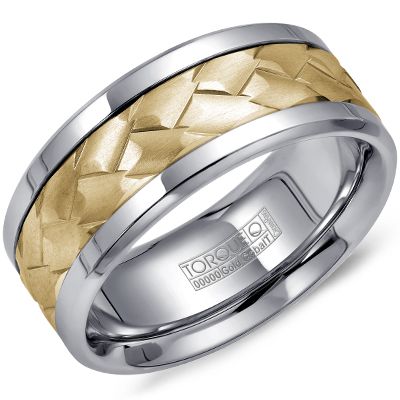 Cobalt &amp; Yellow Gold Woven Ring