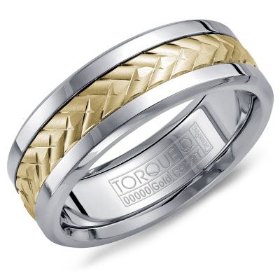 Cobalt &amp; Yellow Gold Woven Ring
