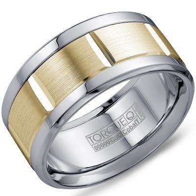 Cobalt &amp; Yellow Gold Sectioned Ring