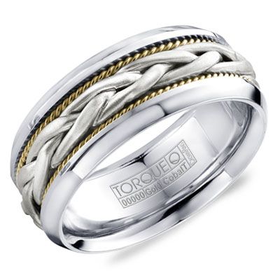 Cobalt &amp; Gold Rope Ring