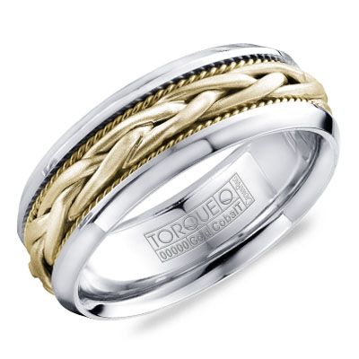 Cobalt &amp; Gold Rope Ring