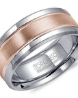 Cobalt & Rose Gold Matted Milgrain Ring