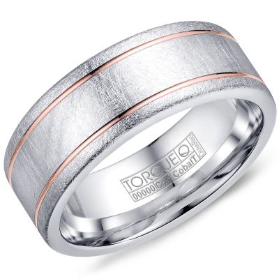 Cobalt &amp; Rose Gold Accent Ring