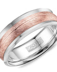 Cobalt & Rose Gold Textured Ring