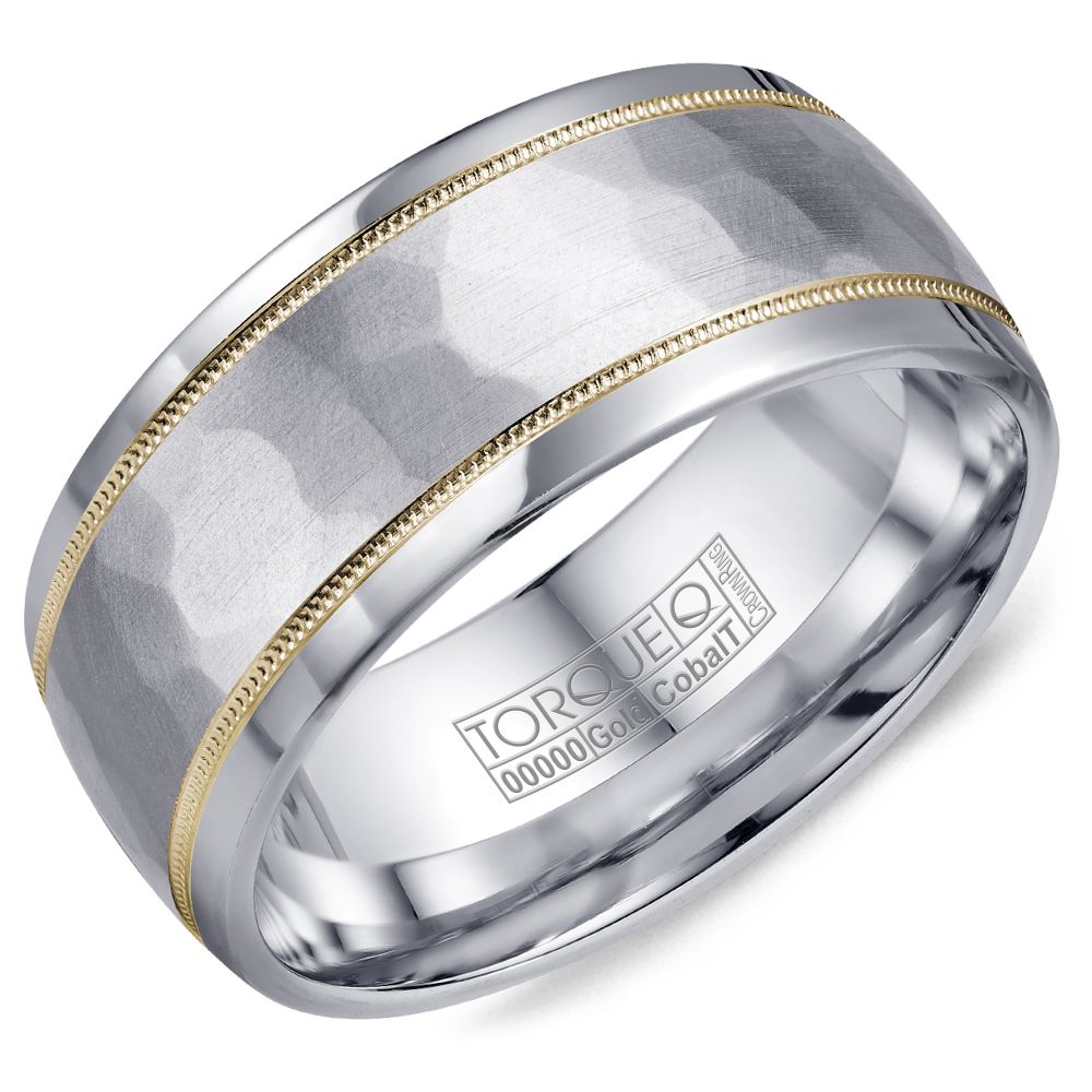 Cobalt &amp; Yellow Gold Edge Ring