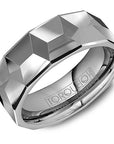 Tungsten Polished Geometric Ring
