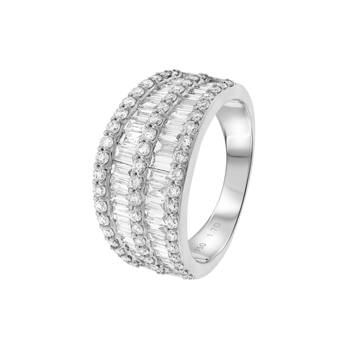 BAGUETTE | Double Row Diamond Ring