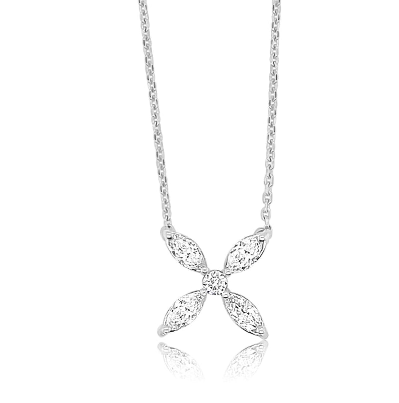 FLORAL | Marquise Diamond Pendant