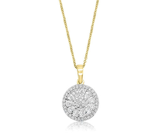 FLORAL | Pear &amp; Round Pendant