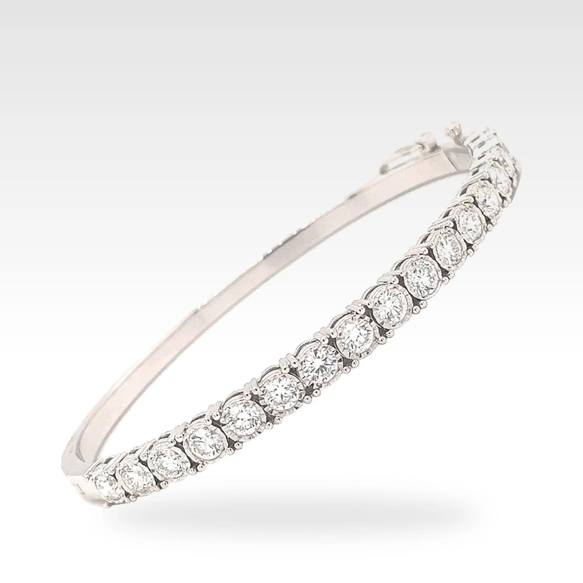 Regal Illusion Set Bangle with diamonds