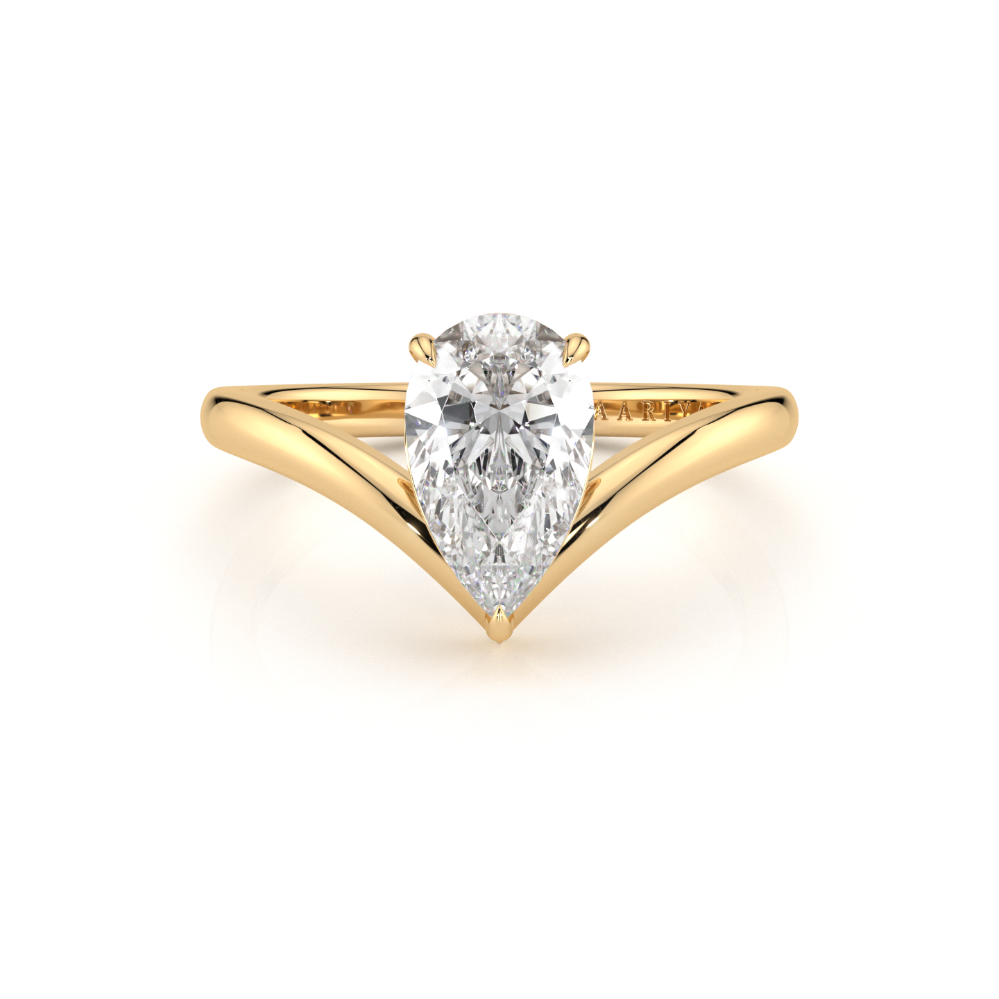 Pear Diamond Shaped Ring