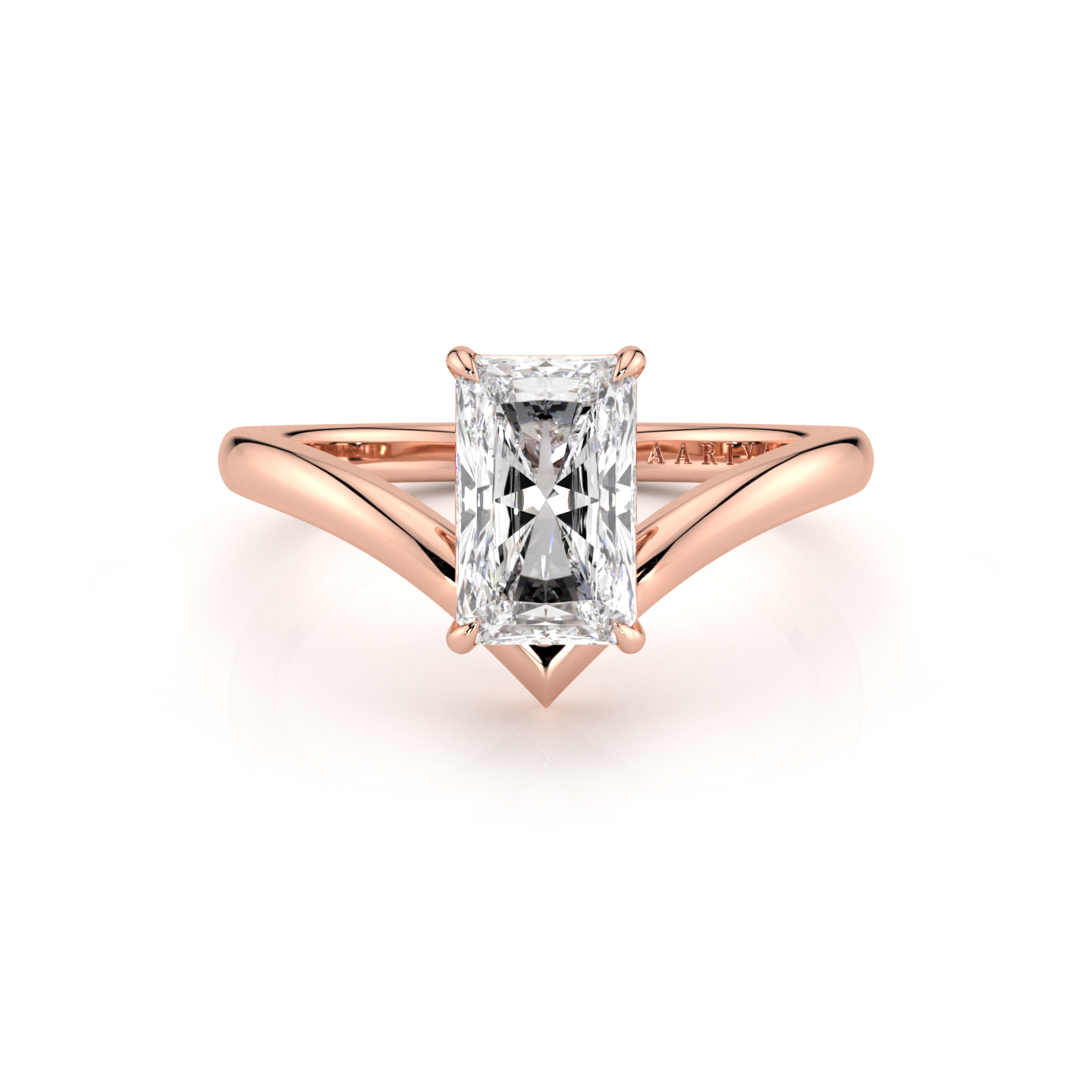 Radiant Diamond Shaped Ring
