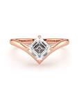 Asscher Diamond Shaped Ring