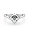 Asscher Diamond Shaped Ring