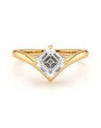 Asscher Diamond Shaped Ring