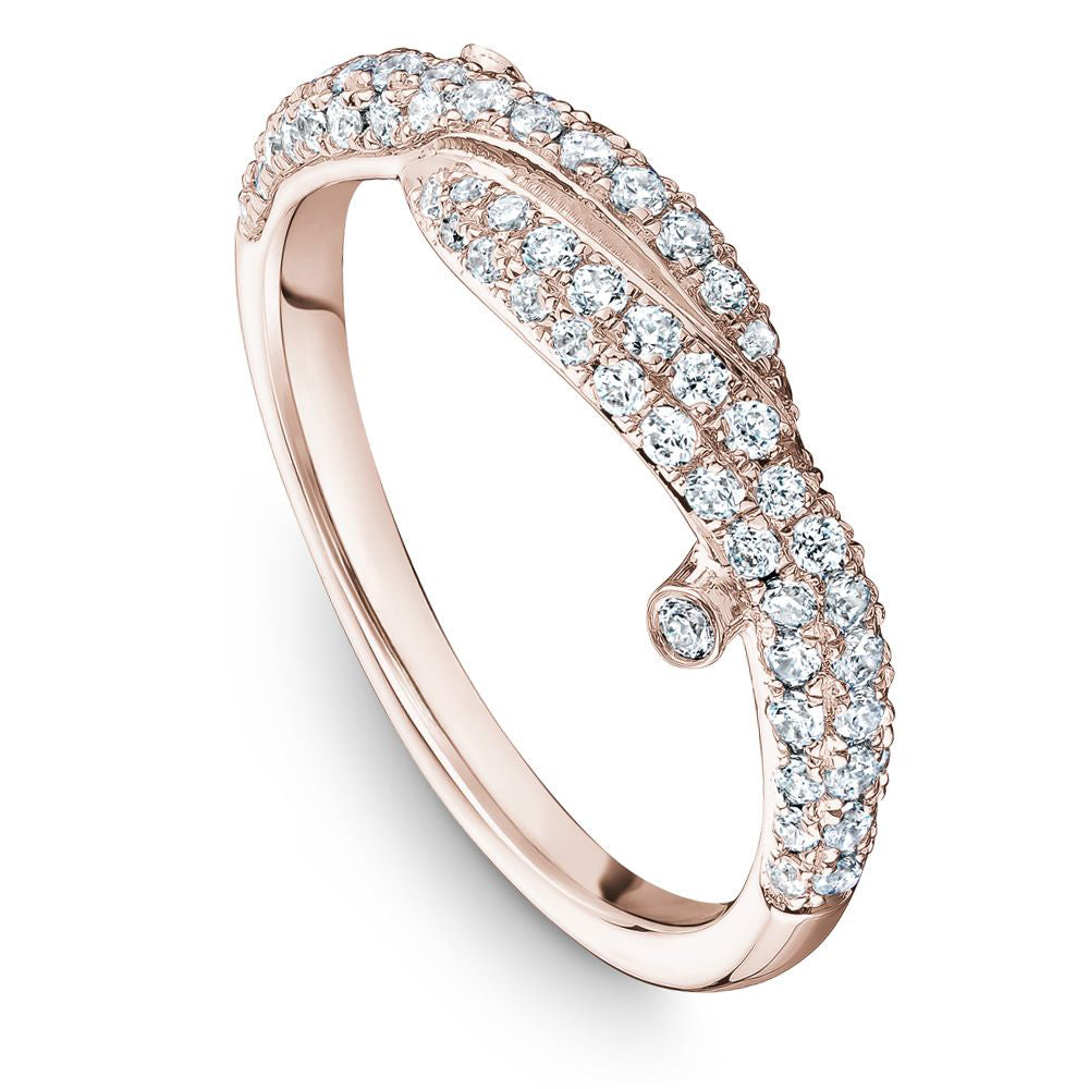 3D Diamond Pave Band