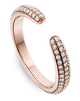 3D Pave Split Diamond Band