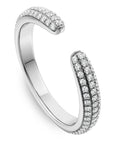 3D Pave Split Diamond Band