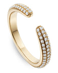 3D Pave Split Diamond Band
