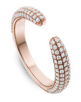 4 Row Diamond Pave Band