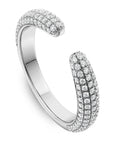 4 Row Diamond Pave Band