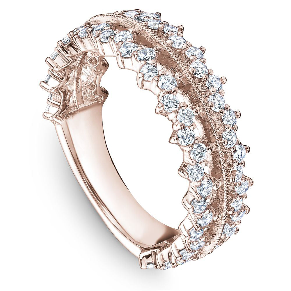 Double Row Diamond Set Band