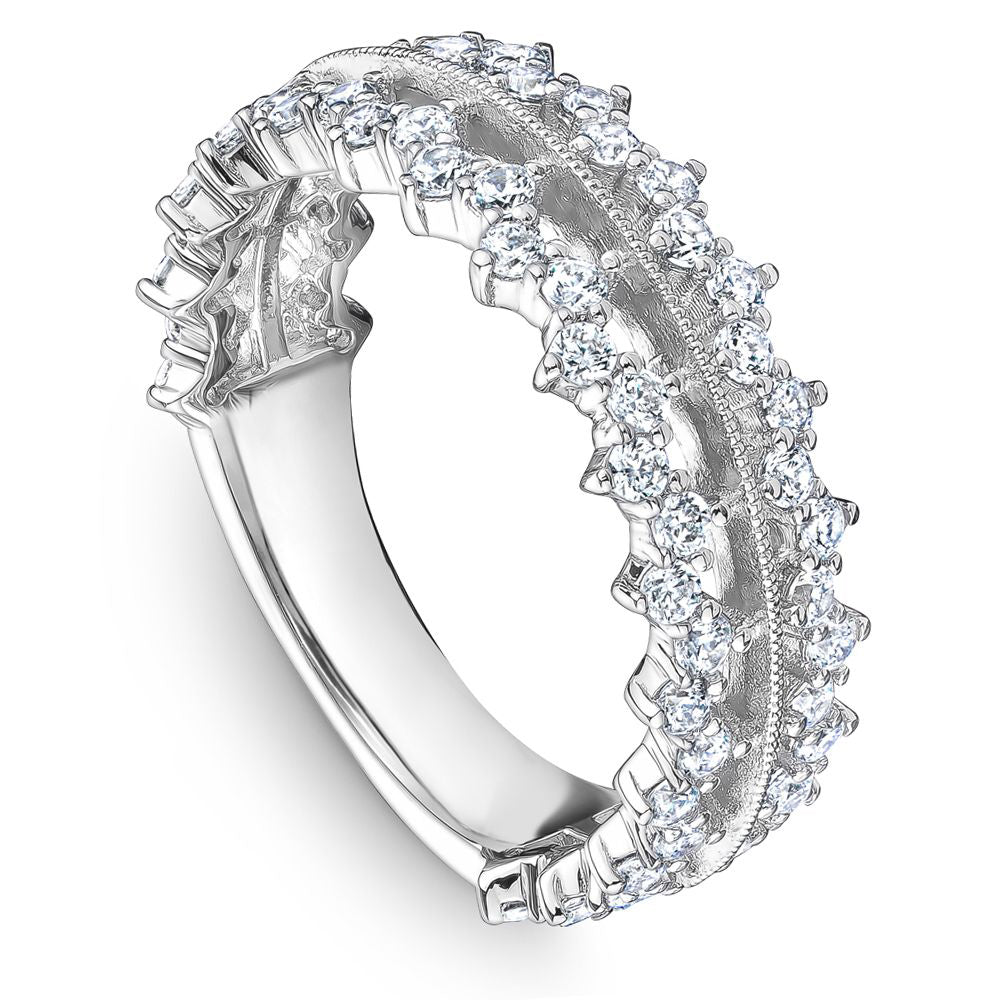 Double Row Diamond Set Band