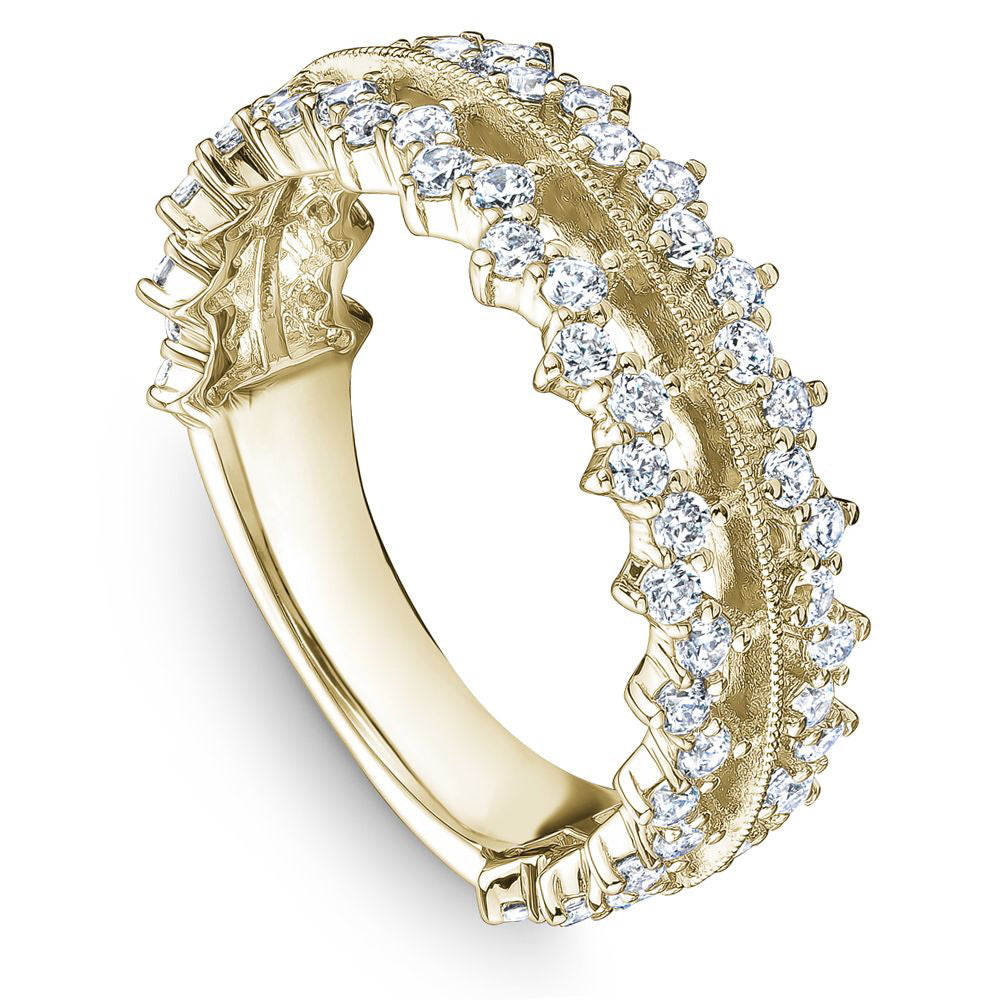 Double Row Diamond Set Band