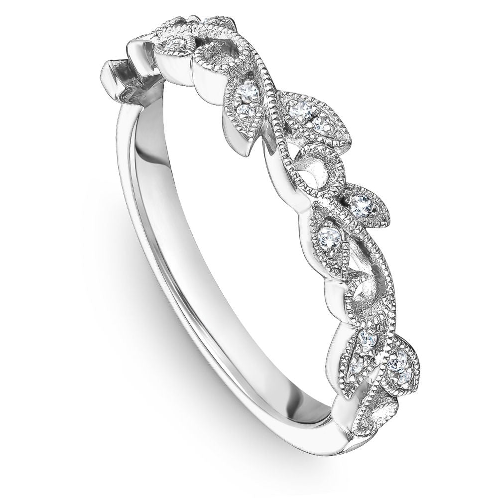 Floral Milgrain Design Band