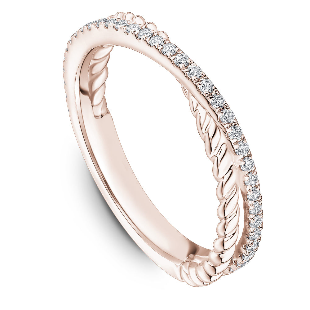 Patterned &amp; Diamond Crossover Band
