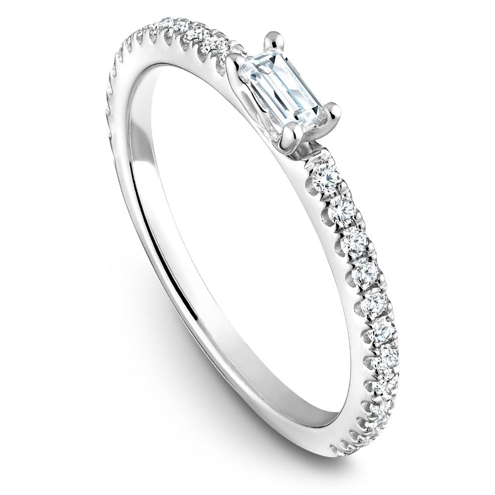 Delicate Baguette &amp; Round Band