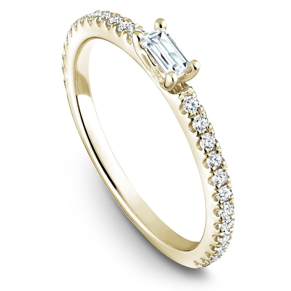 Delicate Baguette &amp; Round Band