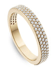 3 Row Diamond Pavé Band