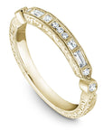 Diamond Set Engraved Band