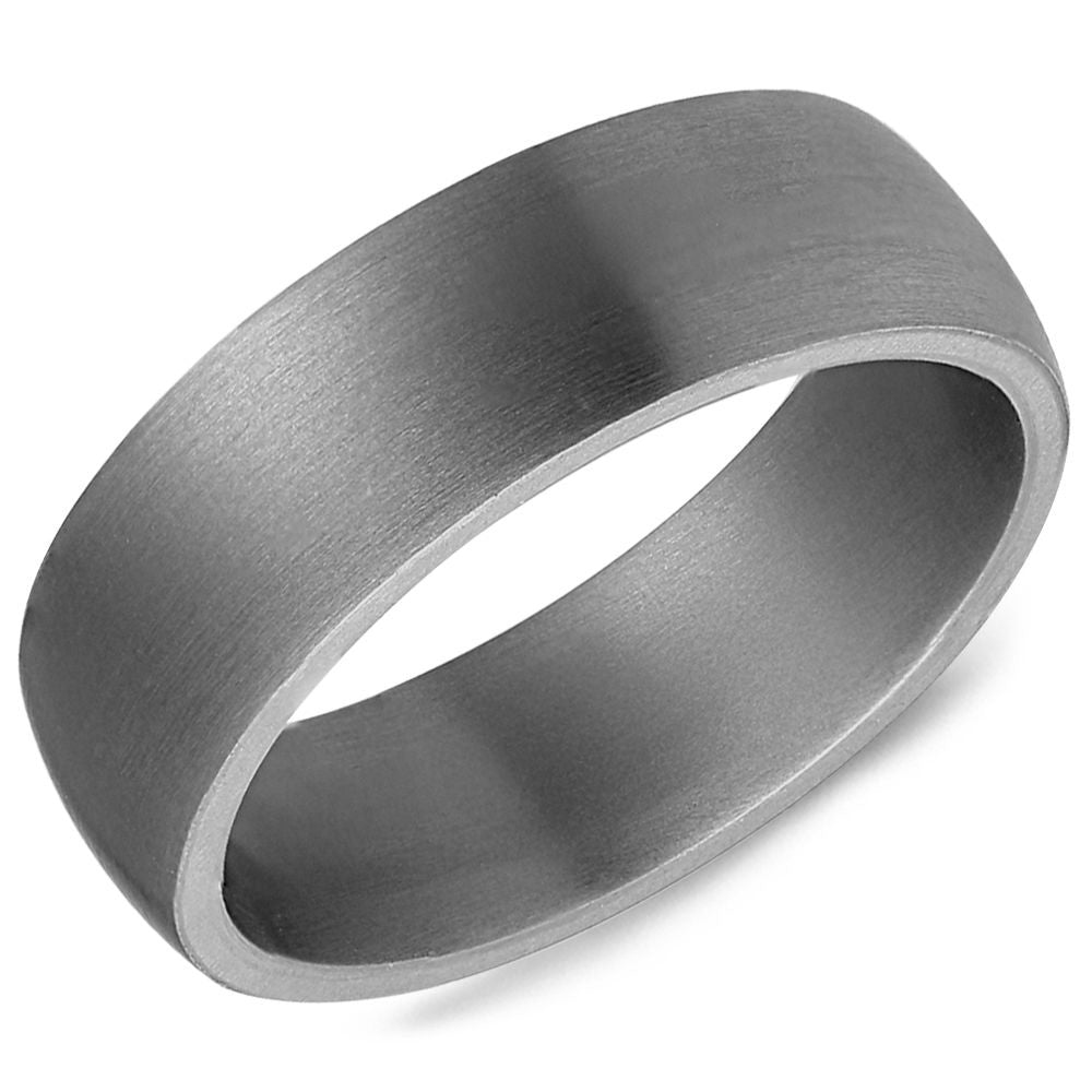 Tantalum Sandpaper Rounded Ring