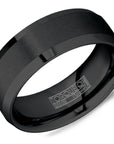Tungsten Two-Tone Polished Edges Ring