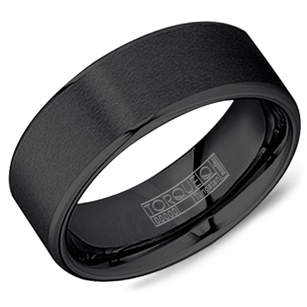 Tungsten Plain Two-Tone Ring