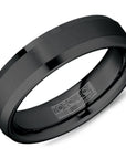 Tungsten Two-Tone Polished Edges Ring