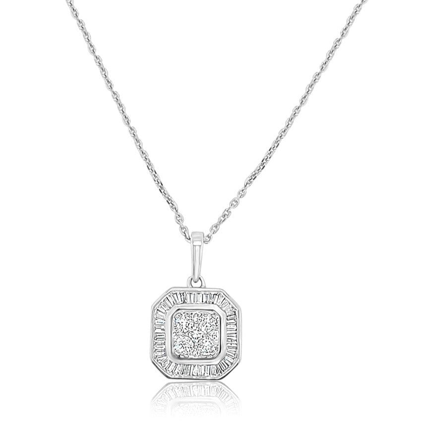 BAGUETTE | Asscher Shaped Necklace