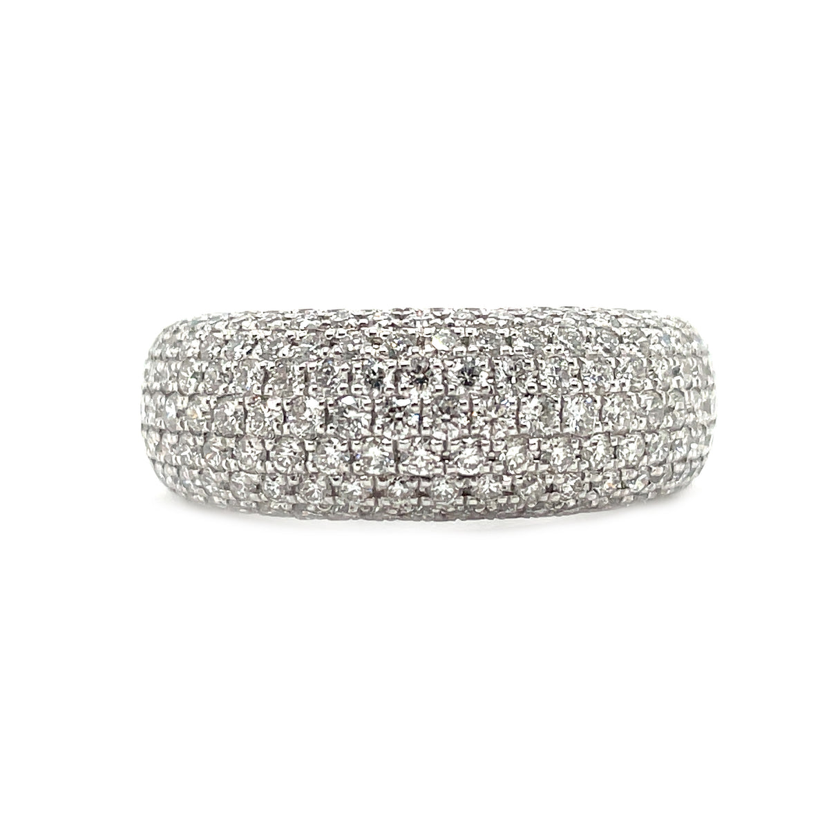 French Pavé Diamond Band