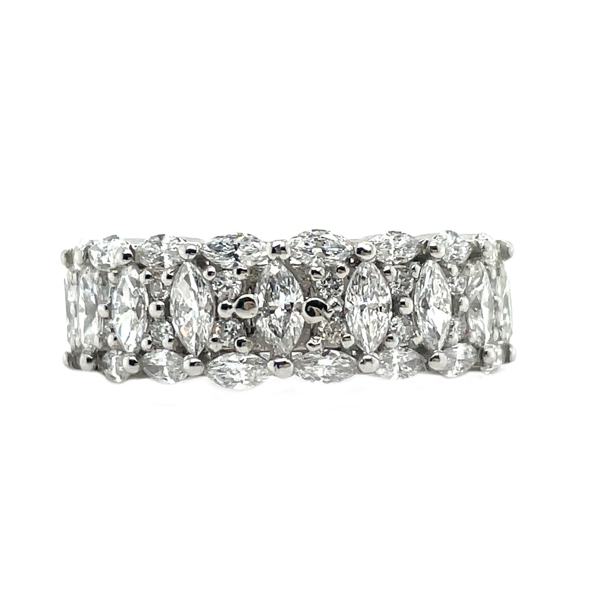 Marquise &amp; Round Diamond Band