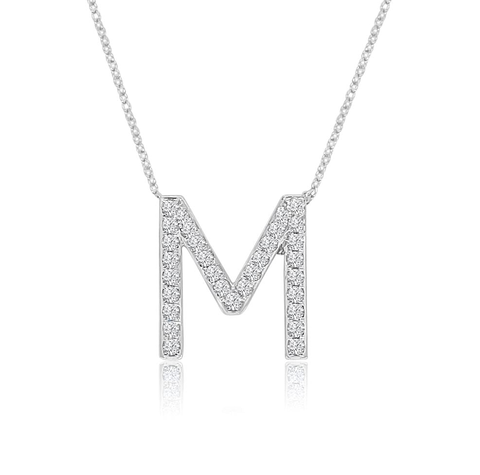 Initial Pendant &#39;M&#39; Large