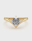 Asscher Diamond Shaped Ring