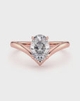 Oval Diamond Shaped Ring