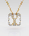 Y | Yellow Marquise Diamond Pendant