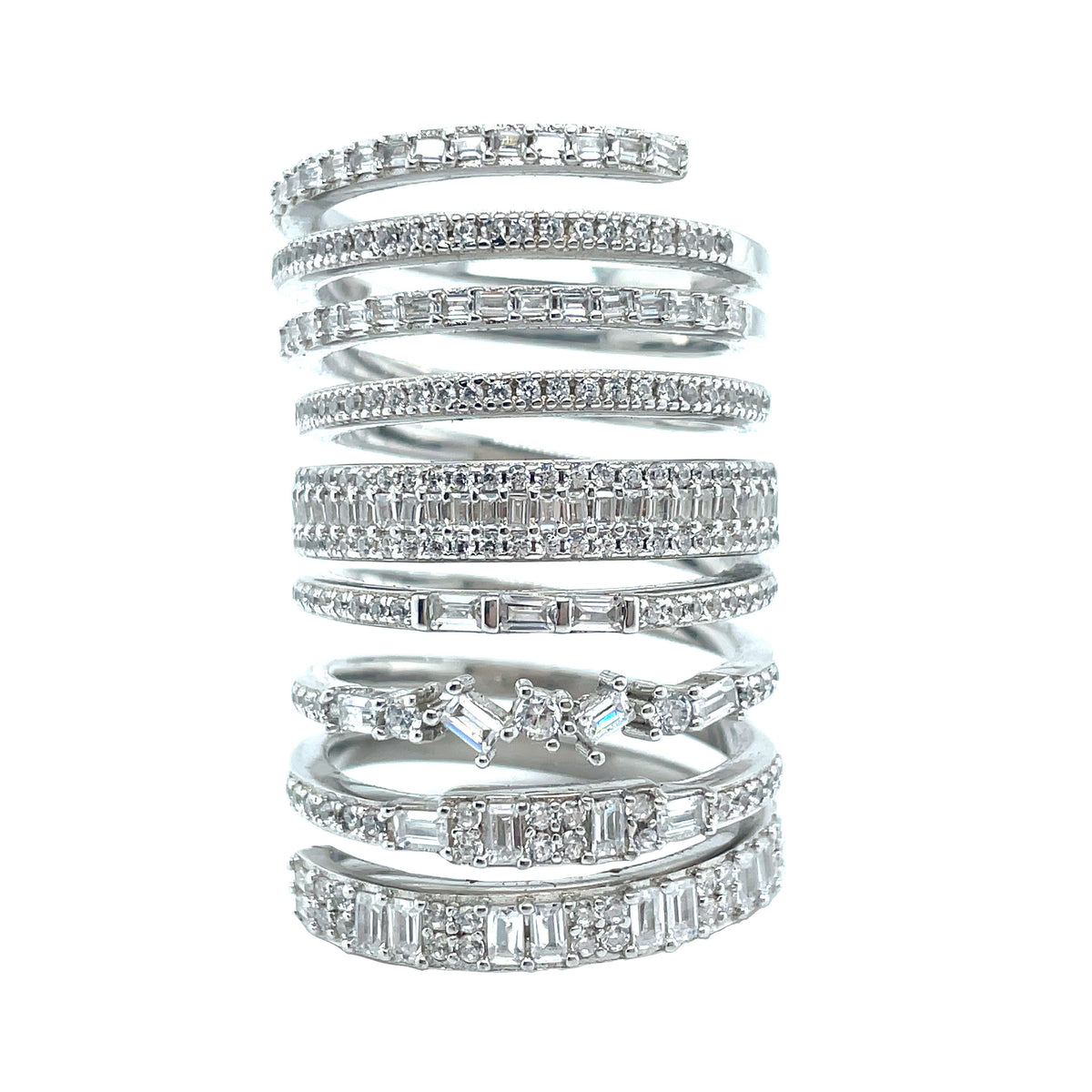 BAGUETTE | Layered Diamond Ring