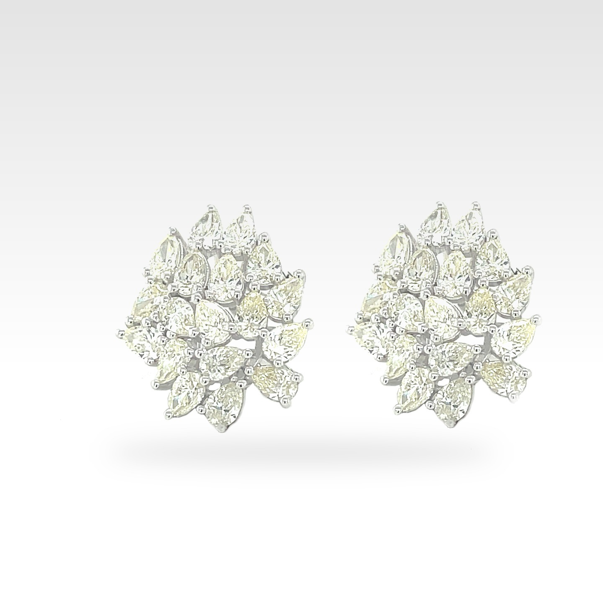 Art Yellow Diamond Earrings