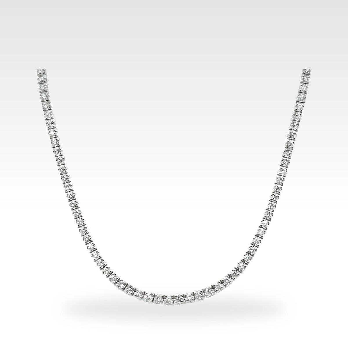 Regal Diamond Tennis Necklace in 18ct white gold