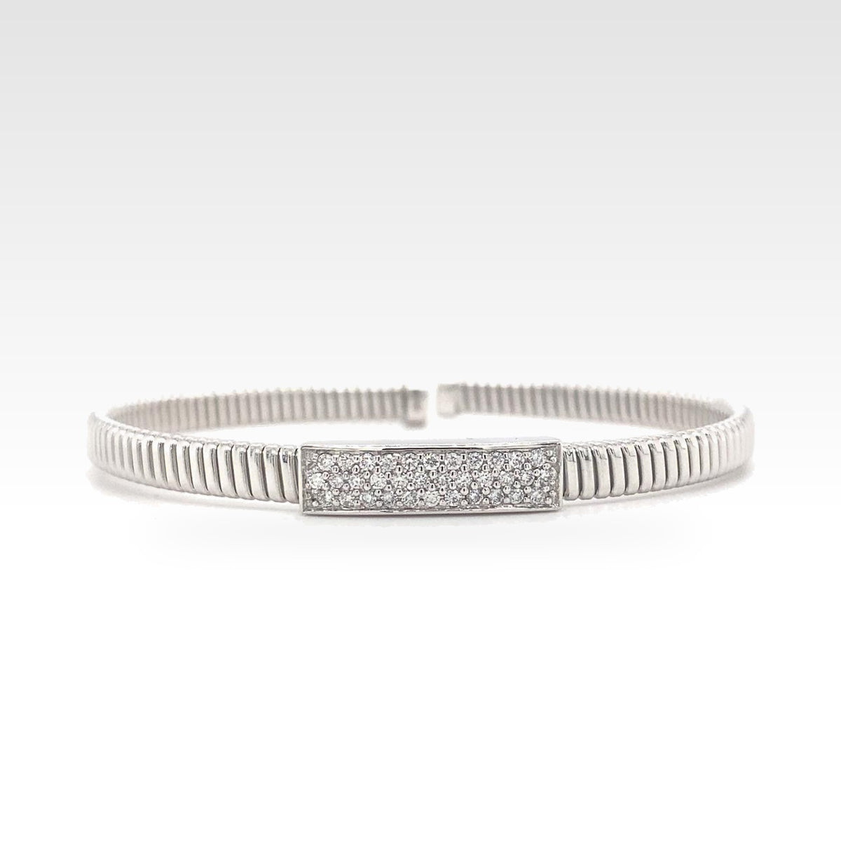 Eternal Diamond Tag Bracelet in 18ct white gold