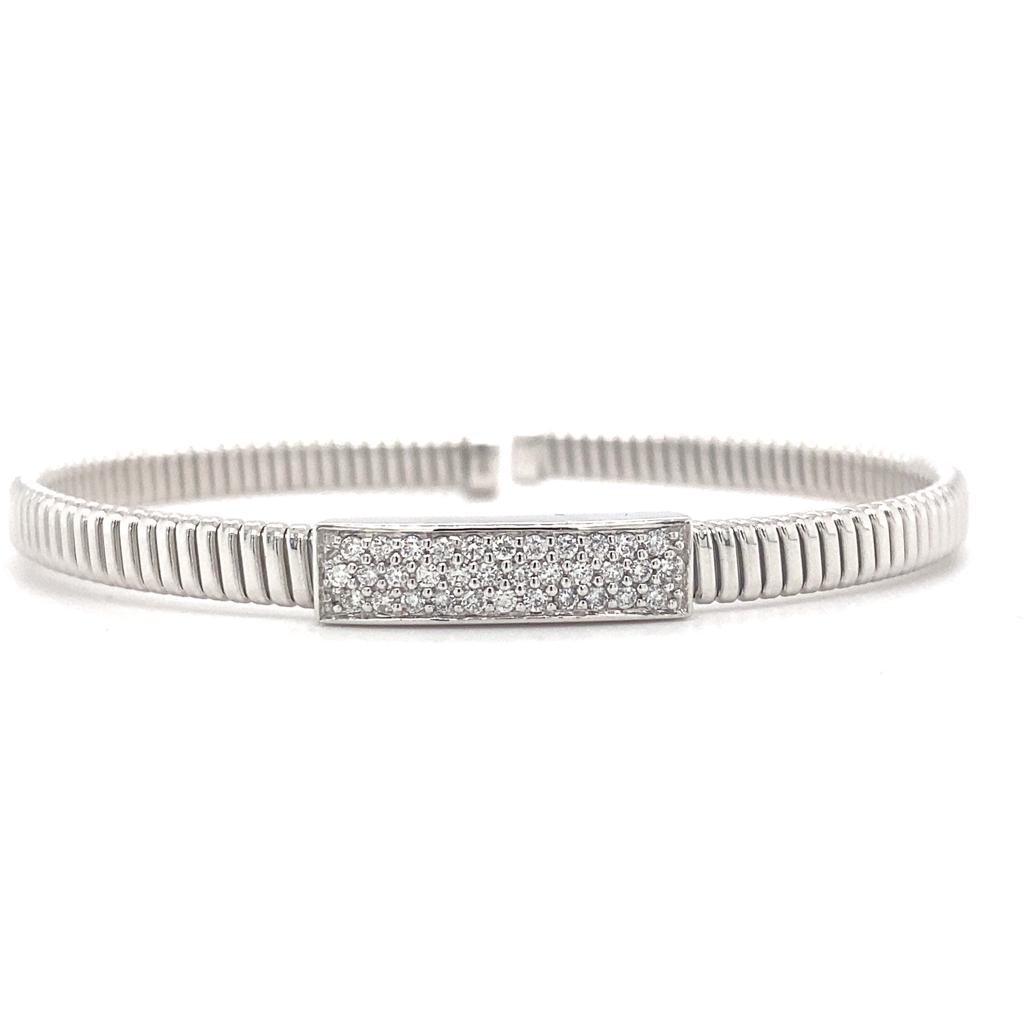 Brazalete con etiqueta de diamantes